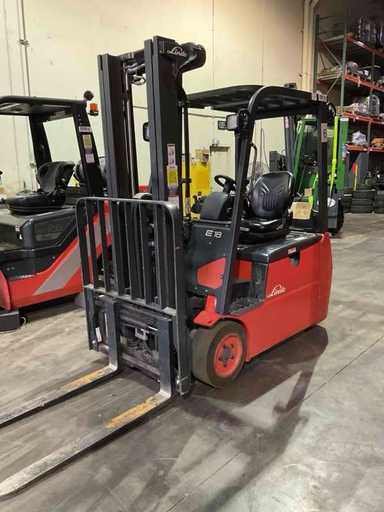 Used 2022 LINDE E18_346-20 Forklift – Electric Sit Down 3 Wheel, 3500 lb Capacity, 87” Mast, 4496 Hours – $24500.00 – Anaheim - Thumbnail 3