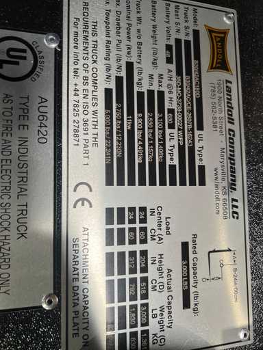 New 2026 BENDI B30AC Forklift – VNA, 3000 lb Capacity, 107” Mast, 0 Hours – $99550.00 – Anaheim - Thumbnail 2