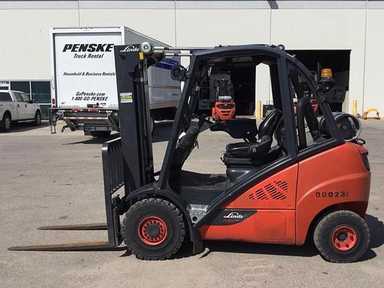 Used 2013 LINDE H25T-600_393-02 Forklift – LPG Pneumatic, 5500 lb Capacity, 88.5” Mast, 14886.1 Hours – $ – Salt Lake City - Thumbnail 1