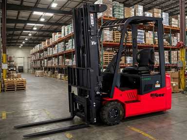 New 2026 BIG JOE LVE-35_80V Forklift – Electric Sit Down 3 Wheel, 3500 lb Capacity, 88” Mast, 1 Hours – $38345.00 – Anaheim - Thumbnail 1