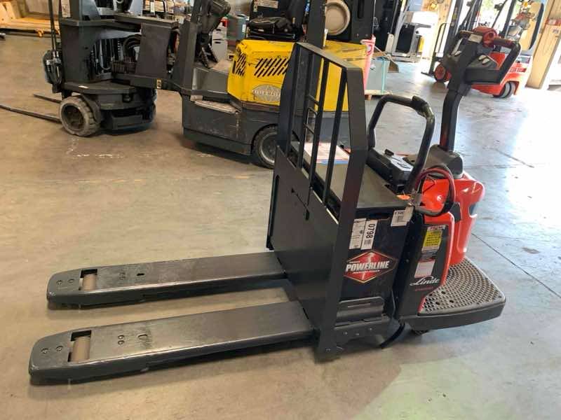 LINDE EWR30_1101-02-27X48 Rider Jack forklift, 6000 capacity, 7.75 lift height. Serial A11101L00181, Year 2022.