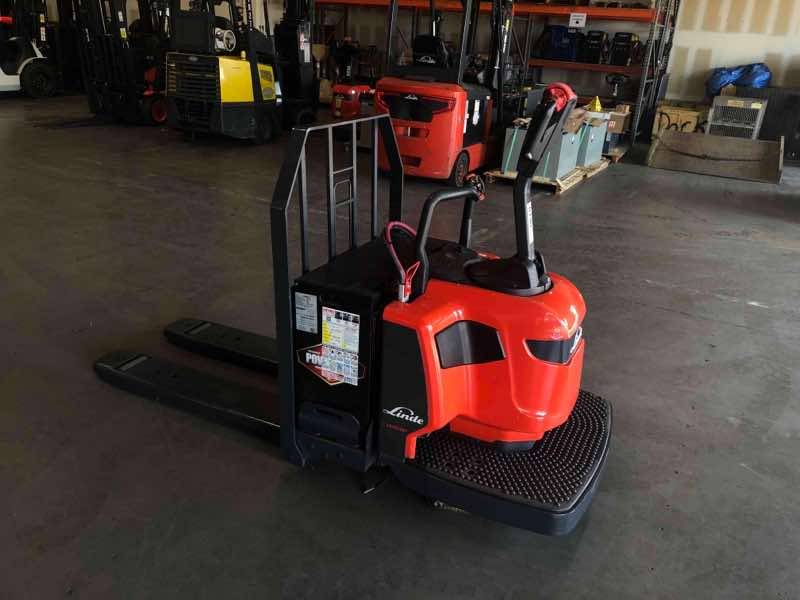 LINDE EWR30_1101-02-27X48 Rider Jack forklift, 6000 capacity, 7.75 lift height. Serial A11101L00140, Year 2022.