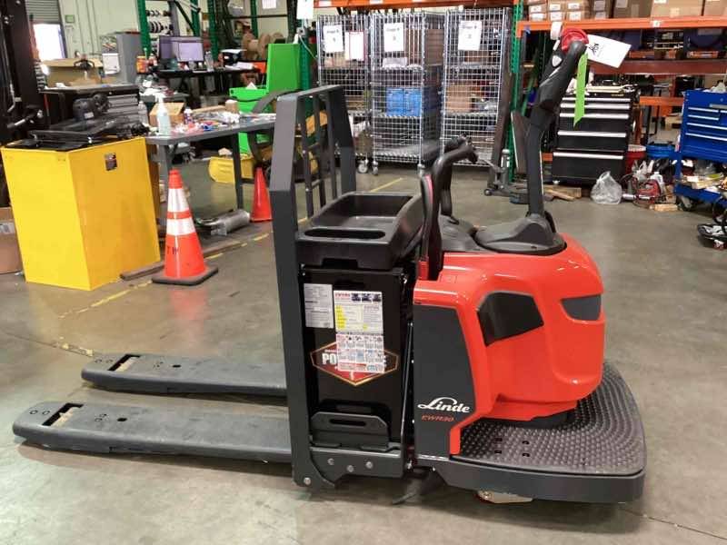 LINDE EWR30_1101-02-27X48-PS Rider Jack forklift, 6000 capacity, 7.75 lift height. Serial A11101L00107, Year 2022.