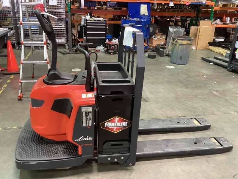 LINDE EWR30_1101-02-27X48-PS Rider Jack forklift, 6000 capacity, 7.75 lift height. Serial A11101L00113, Year 2022.