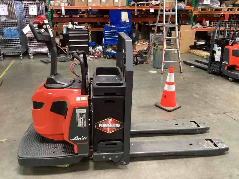 LINDE EWR30_1101-02-27X48-PS Rider Jack forklift, 6000 capacity, 7.75 lift height. Serial A11101L00111, Year 2022.