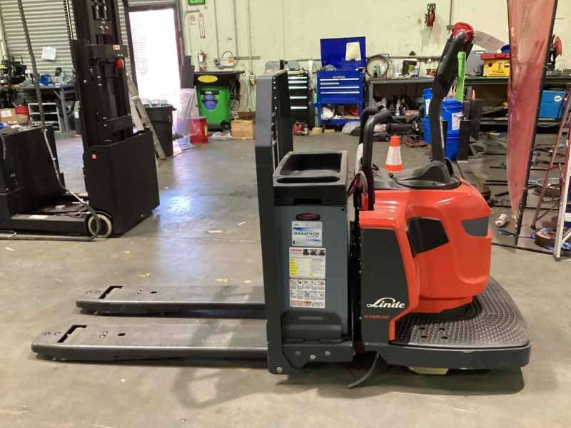 LINDE EWR30_1101-02-27X48 Rider Jack forklift, 6000 capacity, 7.75 lift height. Serial A11101L00138, Year 2022.