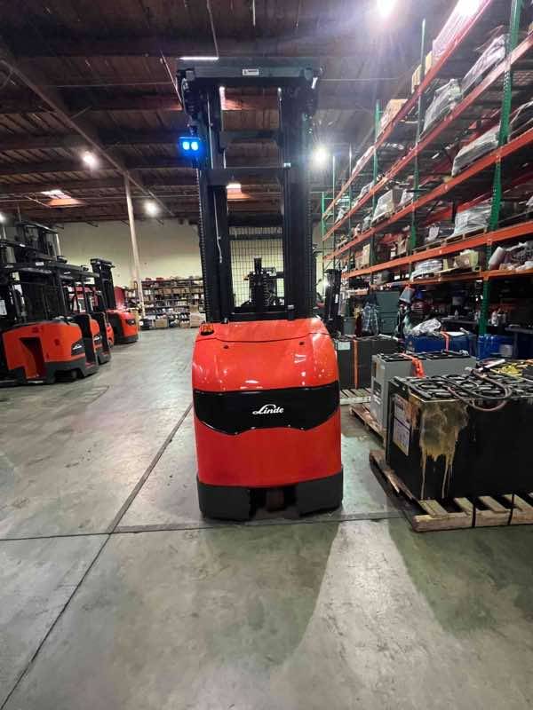 LINDE V15P_1355 Electric Order Picker forklift, 3000 capacity, 295 lift height. Serial A11355L00029, Year 2022.