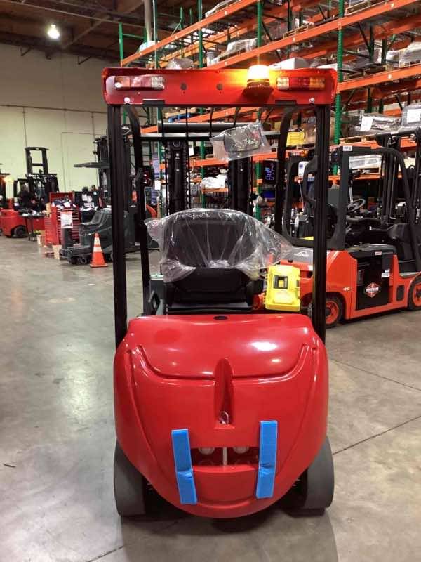 BIG JOE LXE-50_80V Electric Sit Down 4 Wheel forklift, 5000 capacity, 189 lift height. Serial 2321200585, Year 2023.