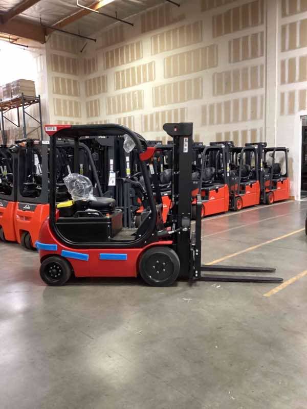 BIG JOE LXE-50_80V Electric Sit Down 4 Wheel forklift, 5000 capacity, 189 lift height. Serial 2321200583, Year 2023.