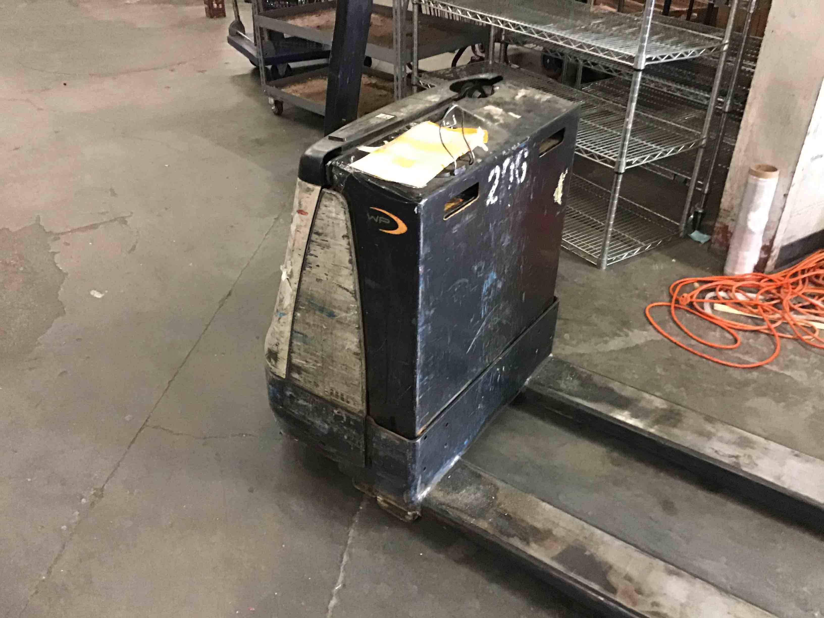 CROWN WP2335-45 Walkie Jack forklift, 4500 capacity, 7.75 lift height. Serial 5A336988, Year 2015.
