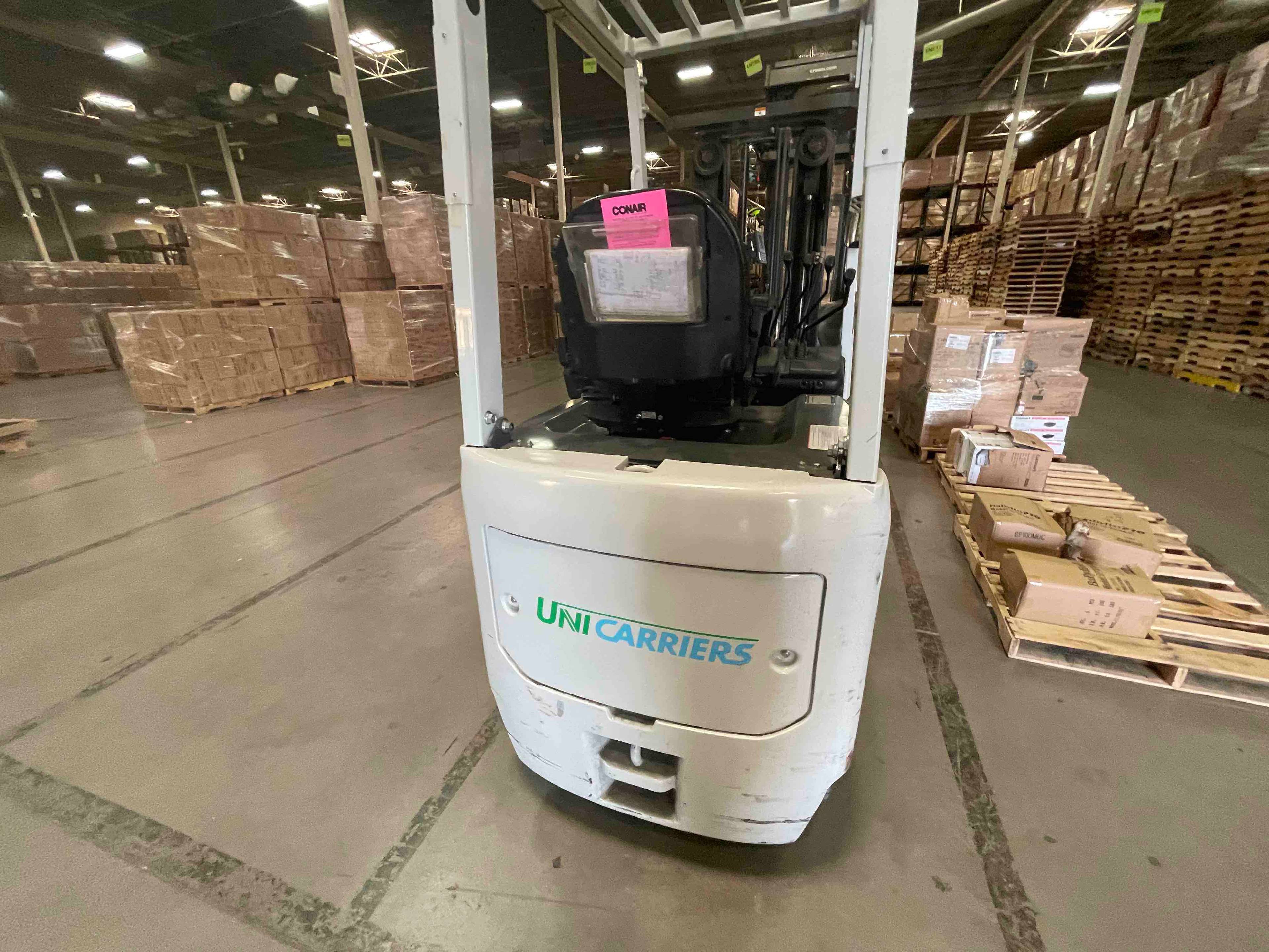 NISSAN BXC30N Electric Sit Down 4 Wheel forklift, 3000 capacity, 187 lift height. Serial CJ1B1-991109, Year 2016.