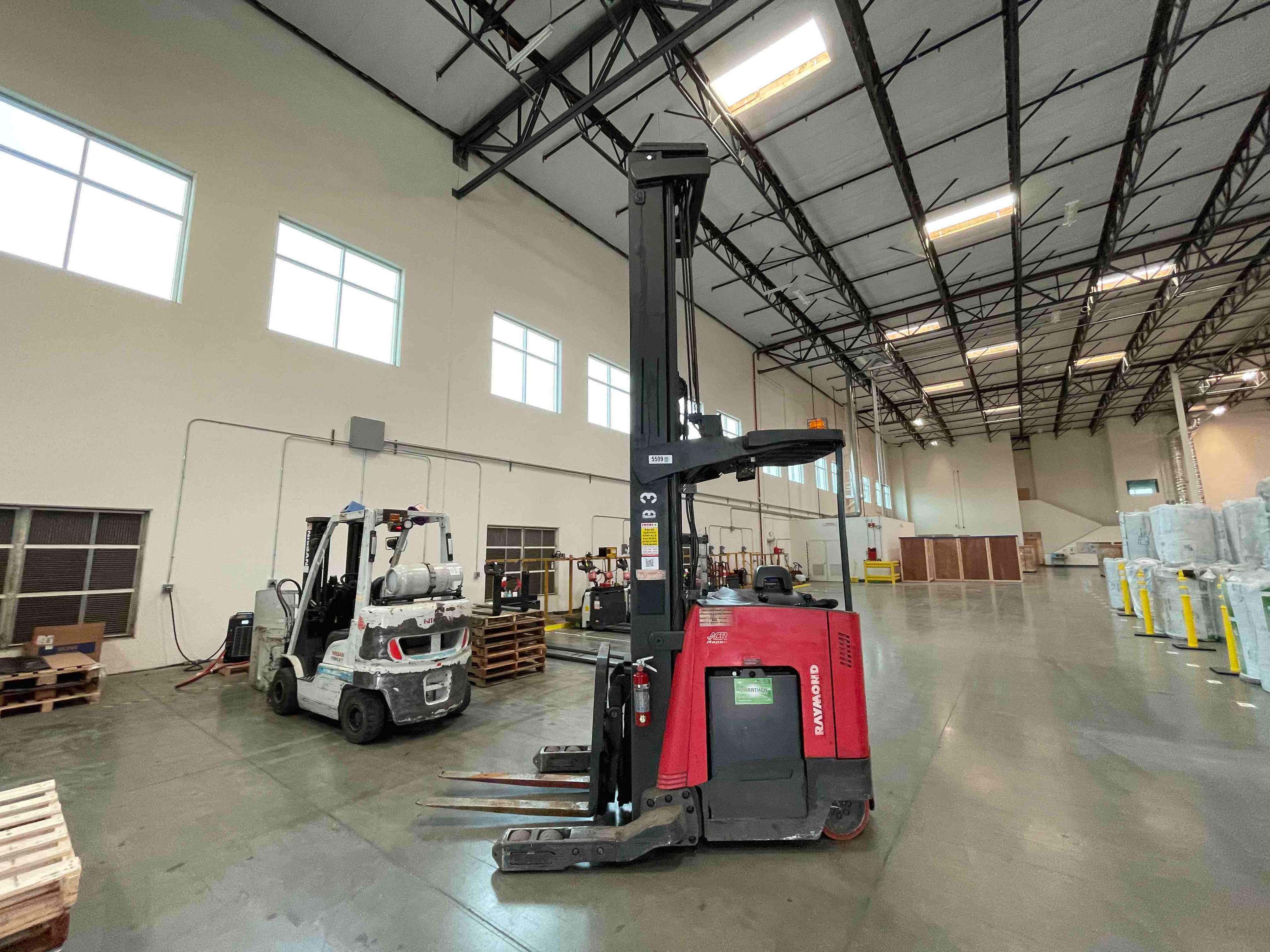 Used 2014 RAYMOND 752-R45TT Forklift – Stand Up Reach, 4000 lb Capacity, 174” Mast, 20609 Hours – $22500.00 – Anaheim  – View 3