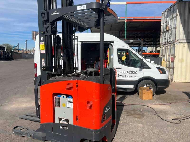 Used 2022 LINDE R17SX_5195 Forklift – Stand Up Reach, 3500 lb Capacity, 119” Mast, 1987 Hours – $29500.00 – Phoenix  – View 3