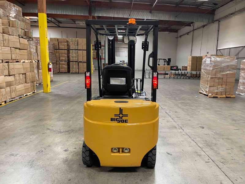 Used 2021-E BIG JOE LXE-44 Forklift – Electric Sit Down 4 Wheel, 4400 lb Capacity, 86” Mast, 1428 Hours – $16450.00 – Anaheim  – View 2