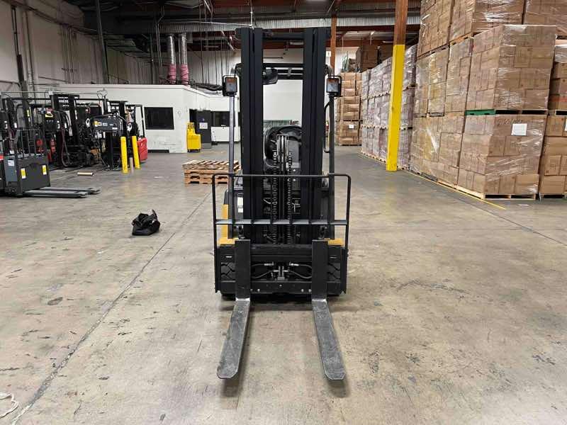 Used 2021-E BIG JOE LXE-44 Forklift – Electric Sit Down 4 Wheel, 4400 lb Capacity, 86” Mast, 1428 Hours – $16450.00 – Anaheim  – View 3