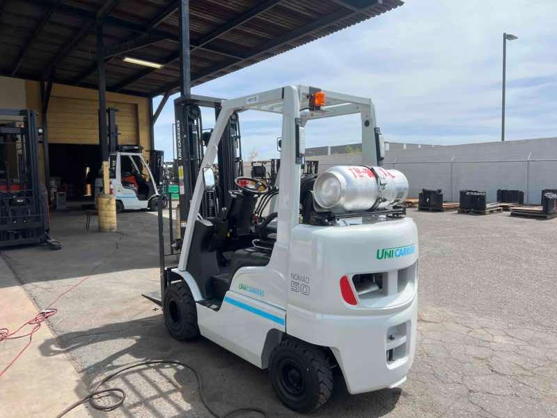 Used 2024 NISSAN AF50LP Forklift – LPG Pneumatic, 5000 lb Capacity, 88” Mast, 871 Hours – $36200.00 – Phoenix  – View 2