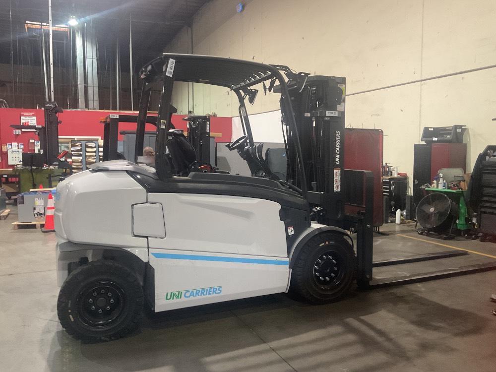 Demo 2023 NISSAN MXL-50H Forklift – Electric Sit Down 4 Wheel, 11000 lb Capacity, 90” Mast, 62 Hours – $89500.00 – Anaheim  – View 1