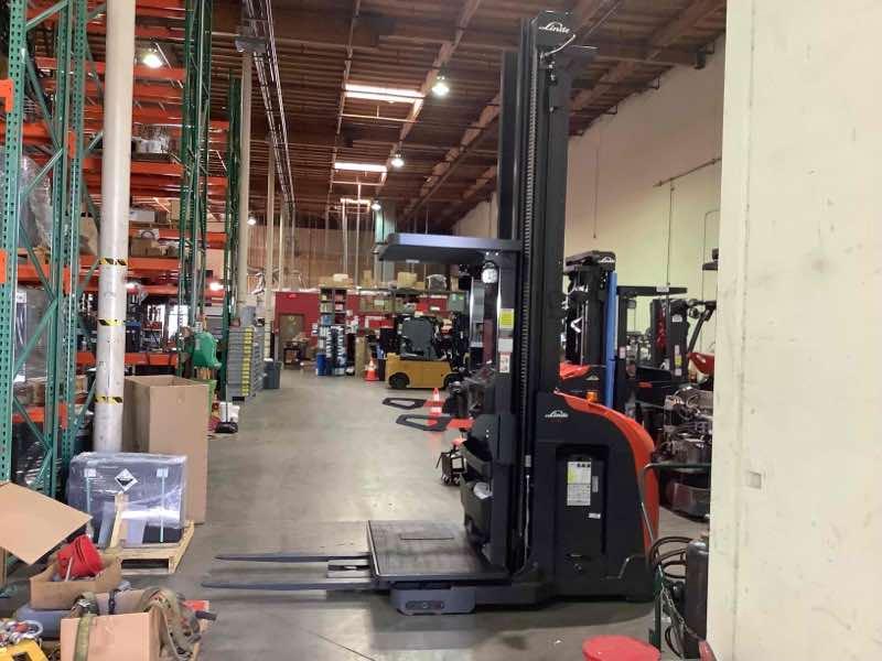 Used 2022 LINDE V15P_5215-WG Forklift – Electric Order Picker, 3000 lb Capacity, 150” Mast, 3159 Hours – $42500.00 – Anaheim  – View 4