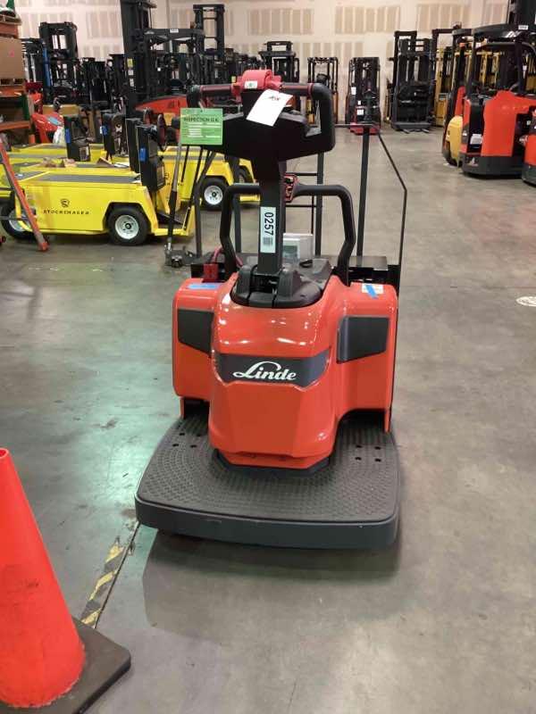 LINDE EWR30_1101-02-27X96-PS Double Rider Jack forklift, 6000 capacity, 7.75 lift height. Serial A11101Y00257, Year 2022.