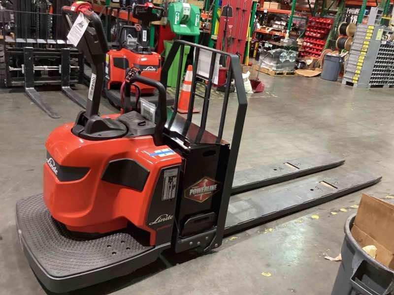 Used 2022 LINDE EWR30_1101-02-27X96-PS Forklift – Double Rider Jack, 6000 lb Capacity, 3” Mast, 760 Hours – $16419.00 – Anaheim  – View 2