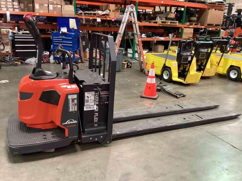 Used 2022 LINDE EWR30_1101-02-27X96-PS Forklift – Double Rider Jack, 6000 lb Capacity, 3” Mast, 851.9 Hours – $15242.00 – Anaheim  – View 2