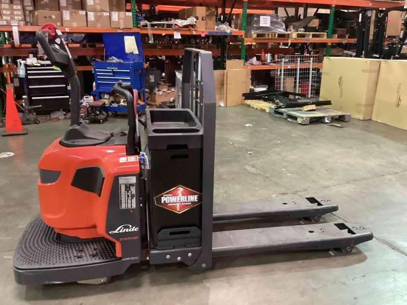 LINDE EWR30_1101-02-27X48-PS Rider Jack forklift, 6000 capacity, 7.75 lift height. Serial A11101L00114, Year 2022.