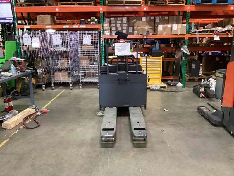 LINDE EWR30_1101-02-27X48 Rider Jack forklift, 6000 capacity, 7.75 lift height. Serial A11101L00141, Year 2022.