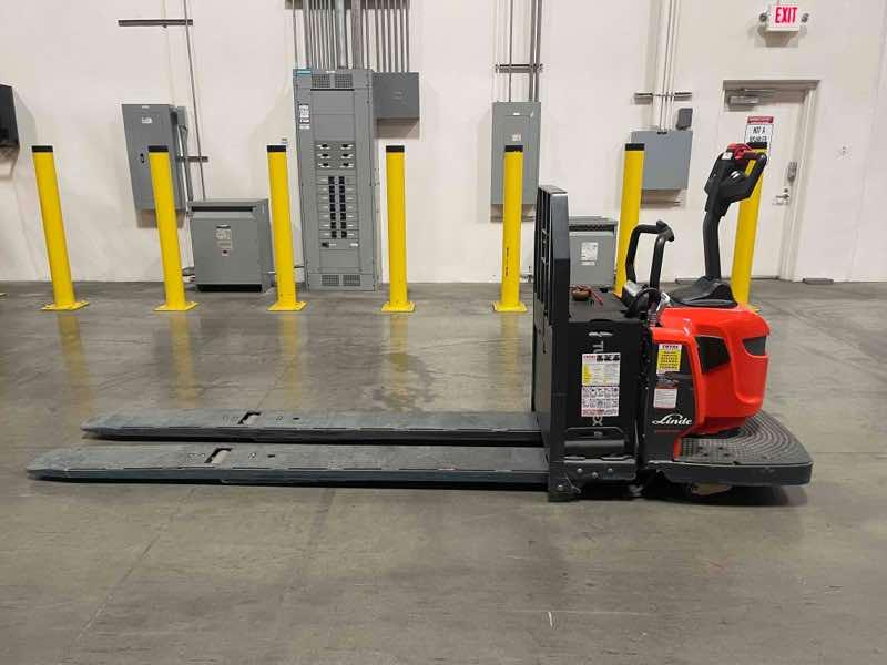 Used 2022 LINDE EWR30_1101-02-27X96-PS Forklift – Double Rider Jack, 6000 lb Capacity, 3” Mast, 567 Hours – $16419.00 – Anaheim  – View 1