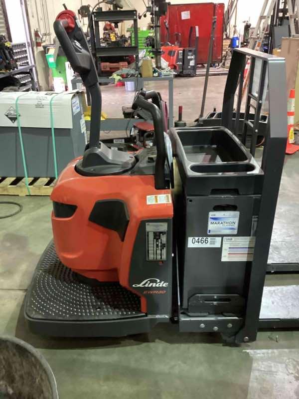 LINDE EWR30_1101-02-27X78 Rider Jack forklift, 6000 capacity, 7.75 lift height. Serial A11101L00267, Year 2022.