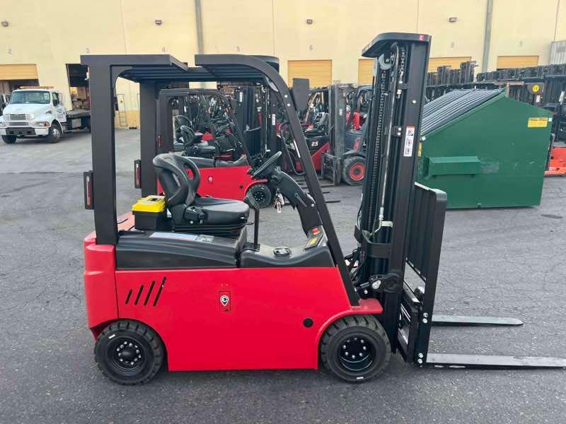 BIG JOE LXE-44 Electric Sit Down 4 Wheel forklift, 4400 capacity, 197 lift height. Serial 2311701163, Year 2022.