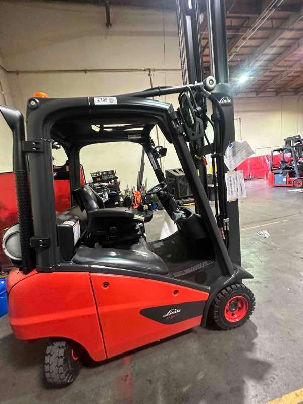 LINDE H16T_391 LPG Pneumatic forklift, 3000 capacity, 199 lift height. Serial PKY391L02159, Year 2022.