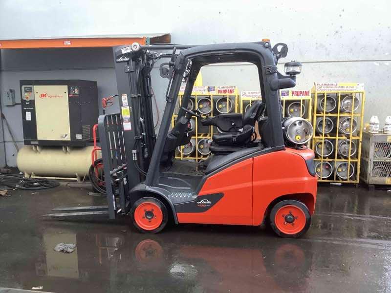 Used 2022 LINDE H20CT-600_391 Forklift – LPG Cushion, 4500 lb Capacity, 86” Mast, 3134 Hours – $43500.00 – Anaheim  – View 3