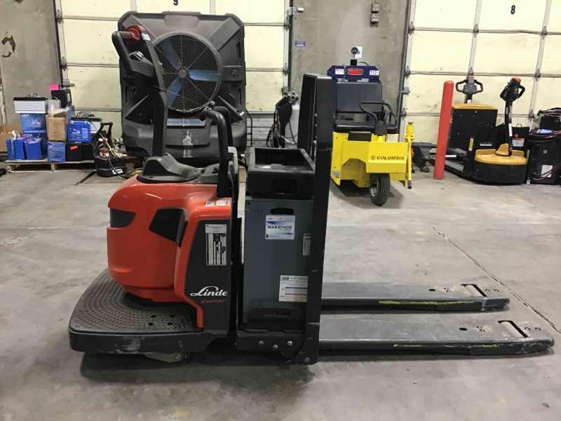 Used 2021 LINDE EWR30_1101-02-27X48 Forklift – Rider Jack, 6000 lb Capacity, 3” Mast, 397.8 Hours – $11373.60 – Anaheim  – View 2