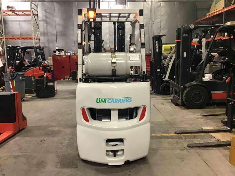 NISSAN CF30LP LPG Cushion forklift, 3000 capacity, 203 lift height. Serial CP1F1-9N24313, Year 2023.