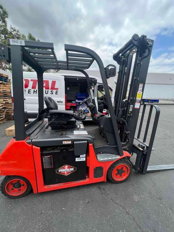 Used 2022 LINDE E204WC_346-20 Forklift – Electric Sit Down 4 Wheel, 4000 lb Capacity, 91” Mast, 283 Hours – $49682.74 – Salt Lake City  – View 1