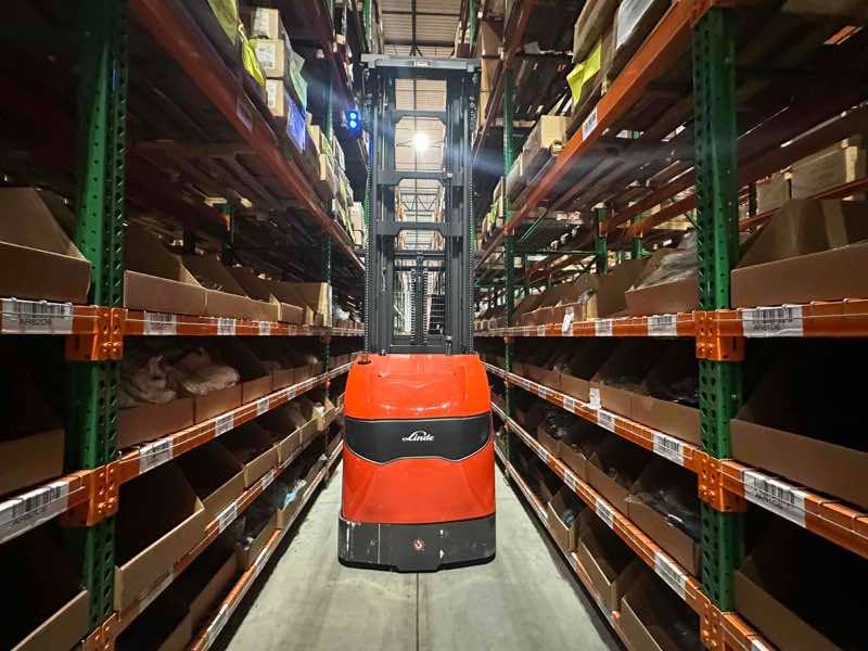 Used 2023 LINDE V15P_5215-WG Forklift – Electric Order Picker, 3000 lb Capacity, 155” Mast, 2893 Hours – $59500.00 – Anaheim  – View 5