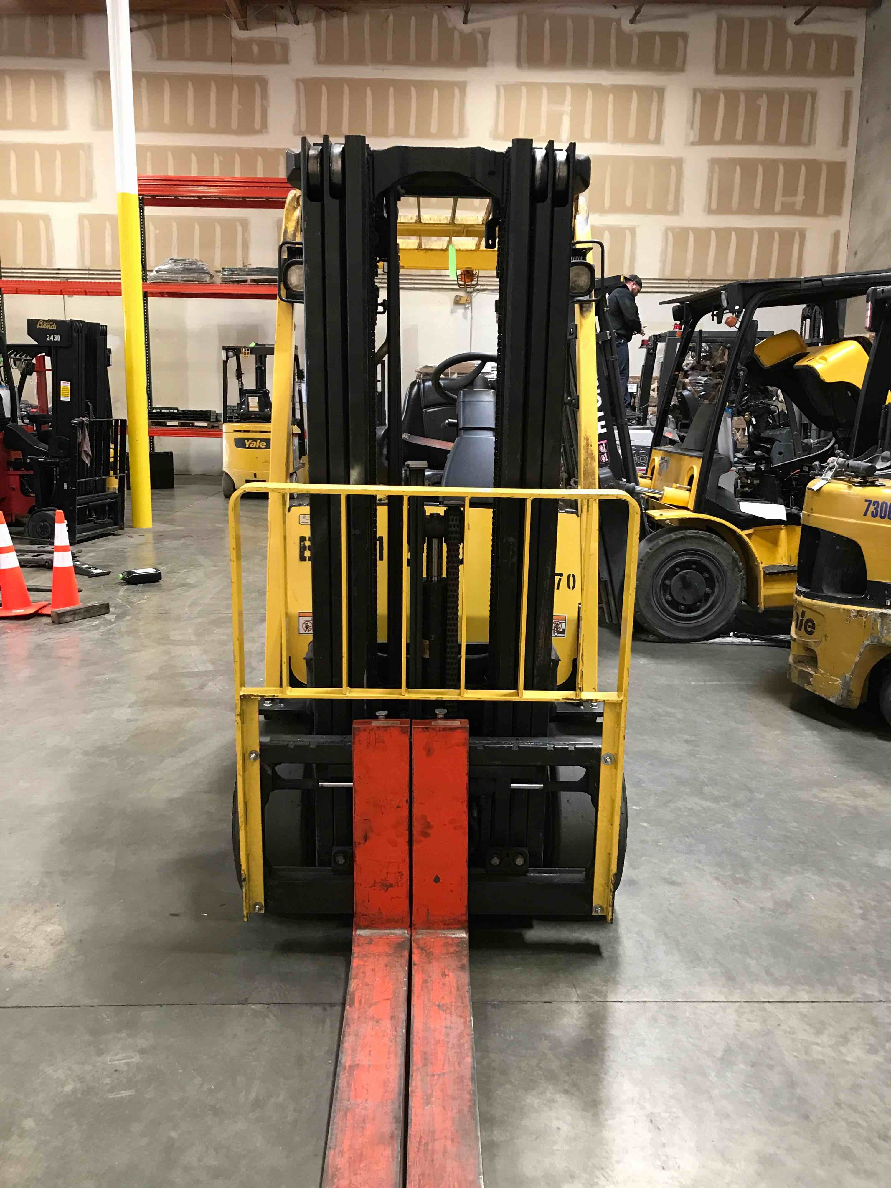 Main Image Used 2011 HYSTER E70XN Forklift – Electric Sit Down 4 Wheel, 7000 lb Capacity, 84” Mast, 2094 Hours – $18200.00 – Anaheim – View 1