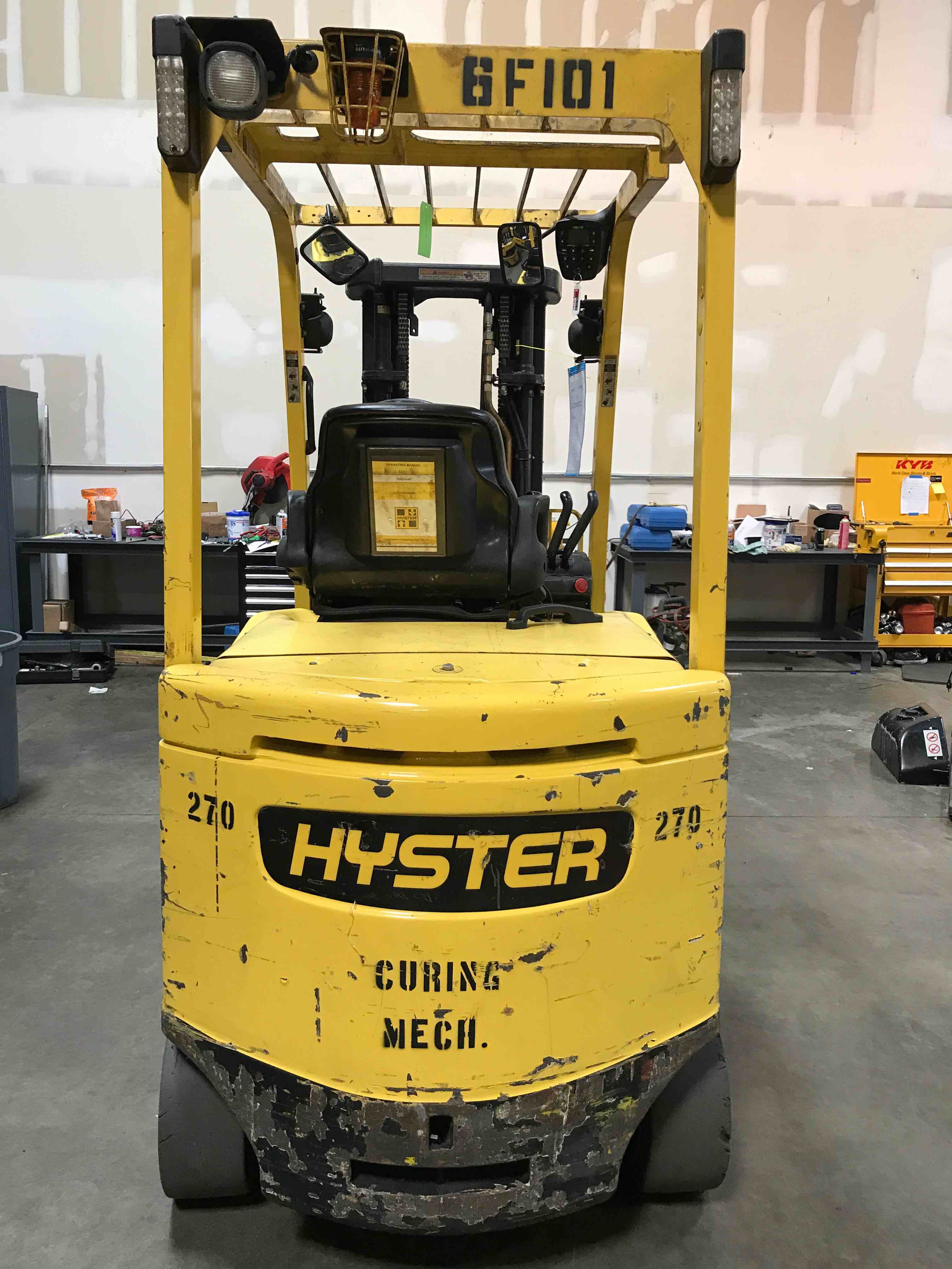 Main Image Used 2011 HYSTER E70XN Forklift – Electric Sit Down 4 Wheel, 7000 lb Capacity, 84” Mast, 2094 Hours – $18200.00 – Anaheim – View 3