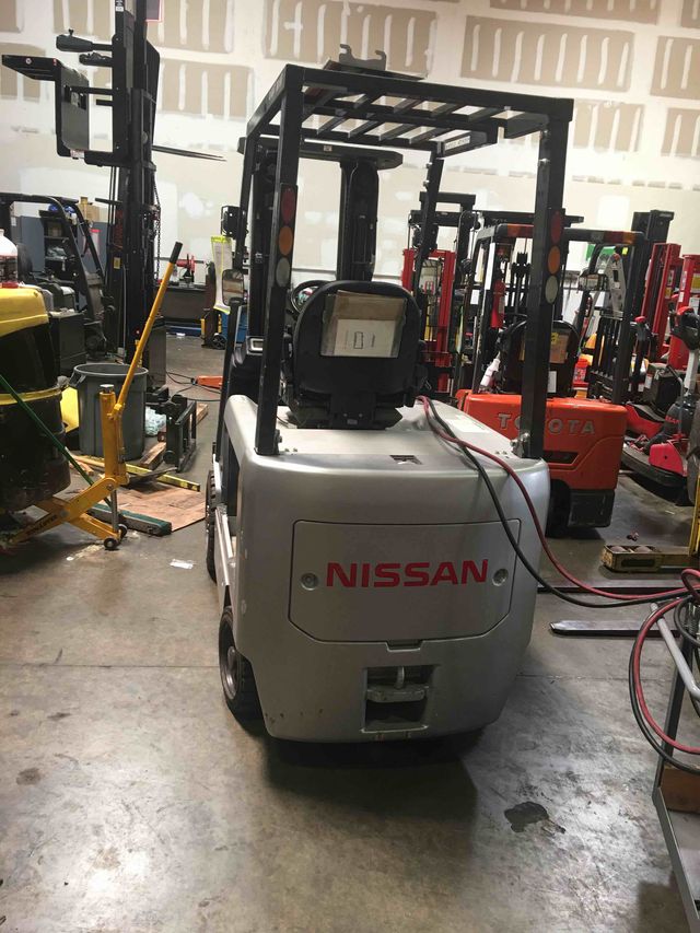 NISSAN BX60 Electric Sit Down 4 Wheel forklift, 6000 capacity, 187 lift height. Serial CTG1B2-970221, Year 2016.