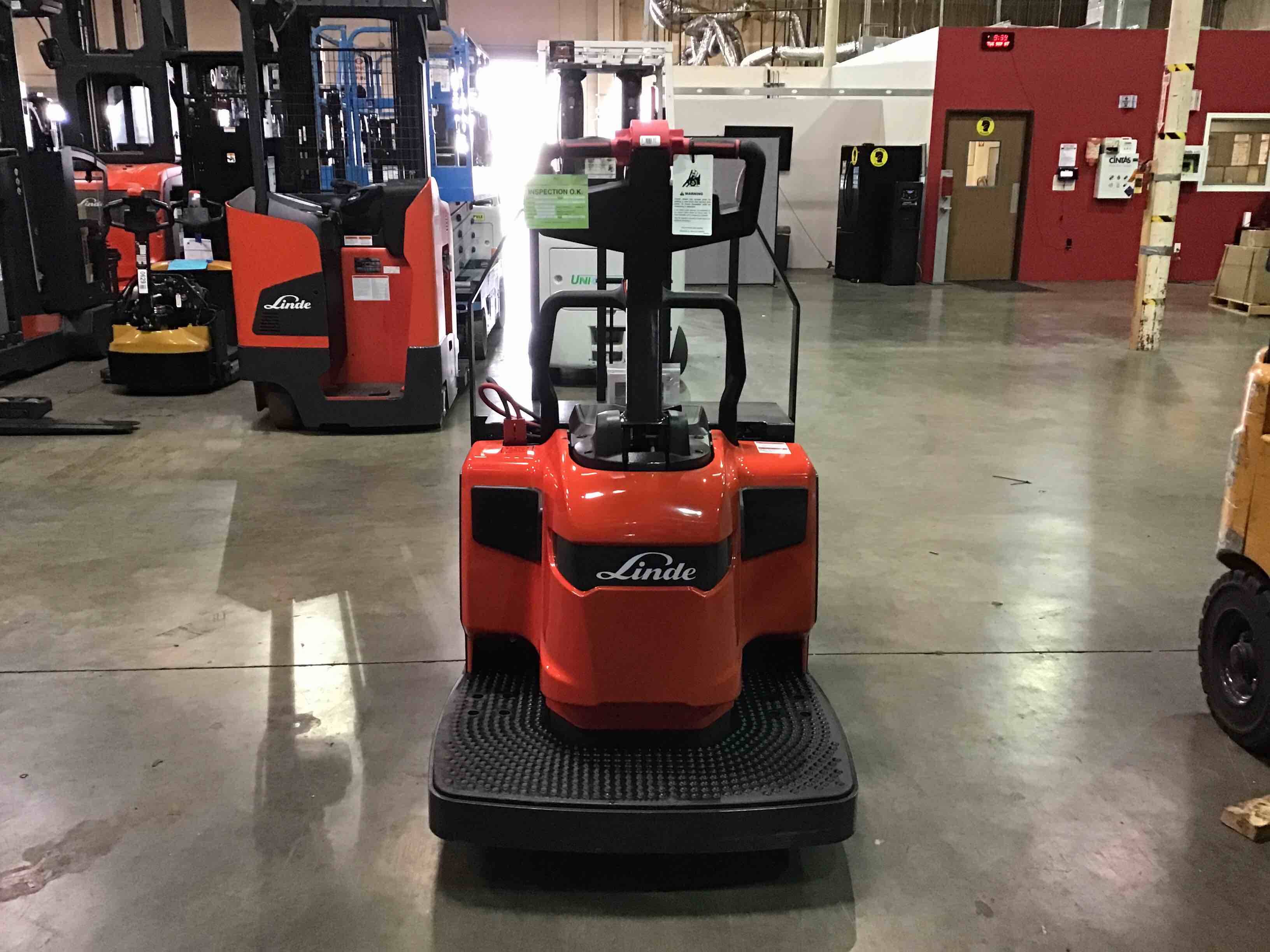 LINDE EWR30_1101-02-27X96-PS Double Rider Jack forklift, 6000 capacity, 7.75 lift height. Serial A11101Y00098, Year 2021.