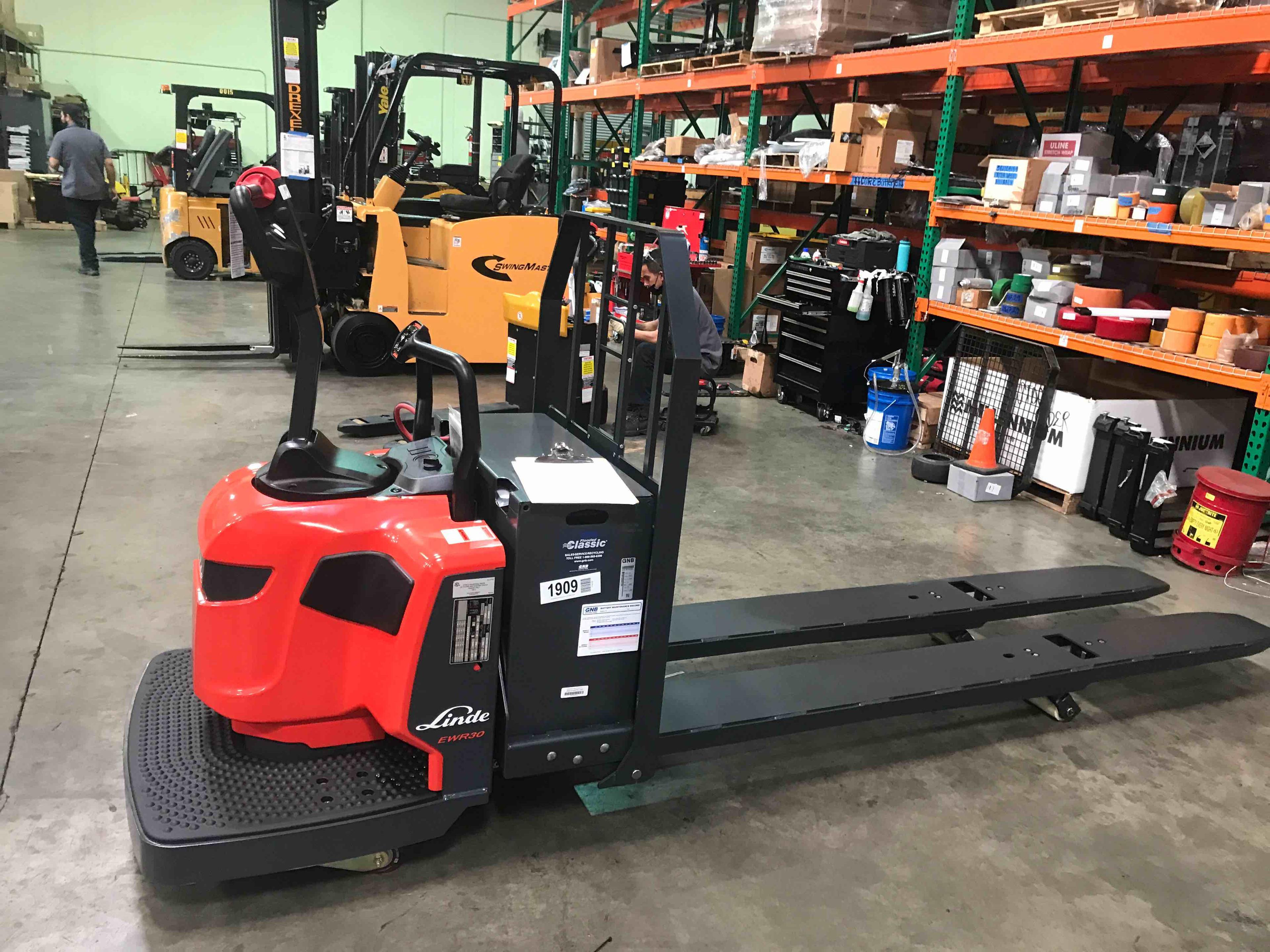 Main Image Used 2021 LINDE EWR30_1101-02-27X96 Forklift – Double Rider Jack, 6000 lb Capacity, 3” Mast, 660 Hours – $11934.00 – Salt Lake City – View 2