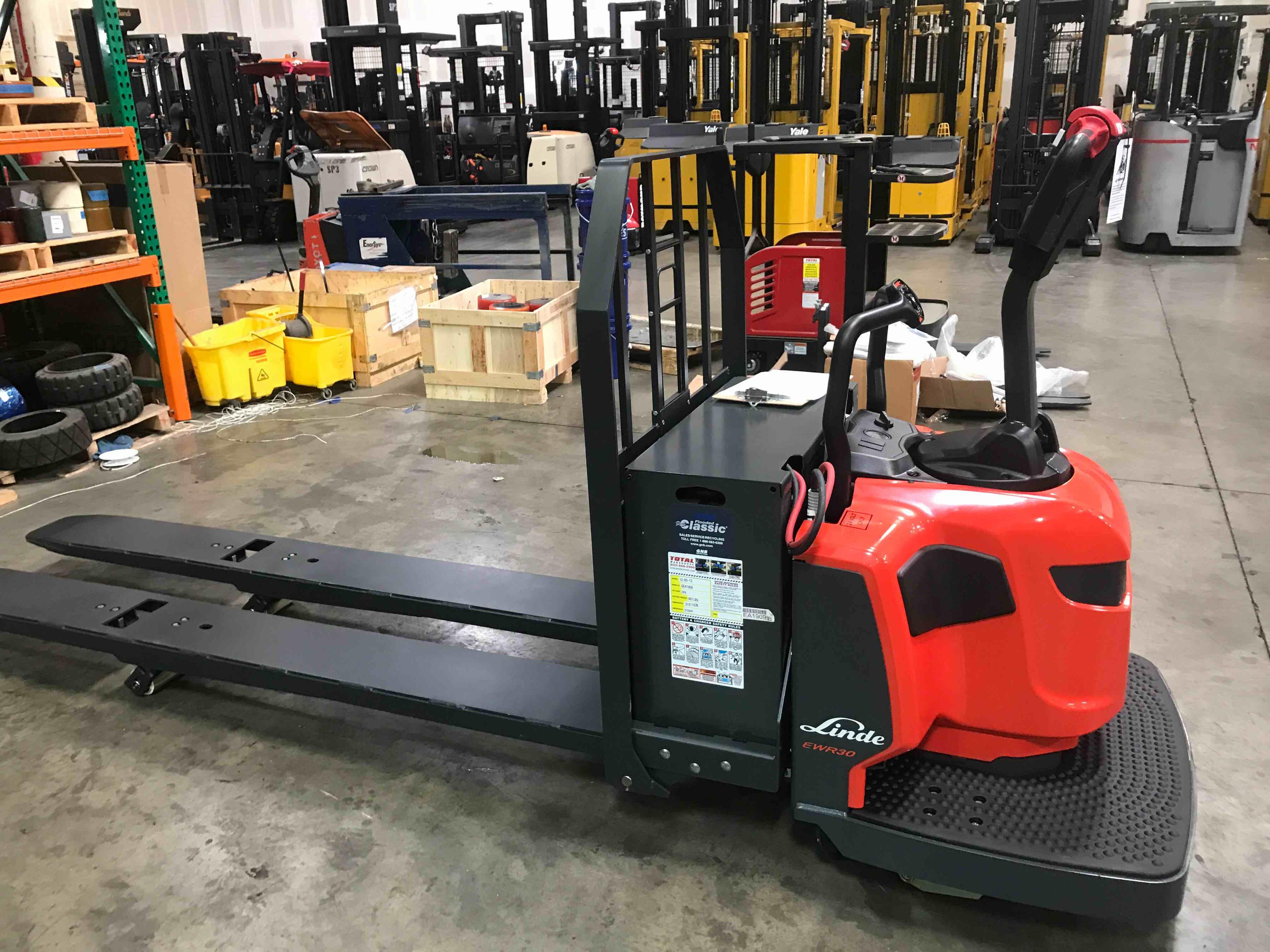 Main Image Used 2021 LINDE EWR30_1101-02-27X96 Forklift – Double Rider Jack, 6000 lb Capacity, 3” Mast, 660 Hours – $11934.00 – Salt Lake City – View 4