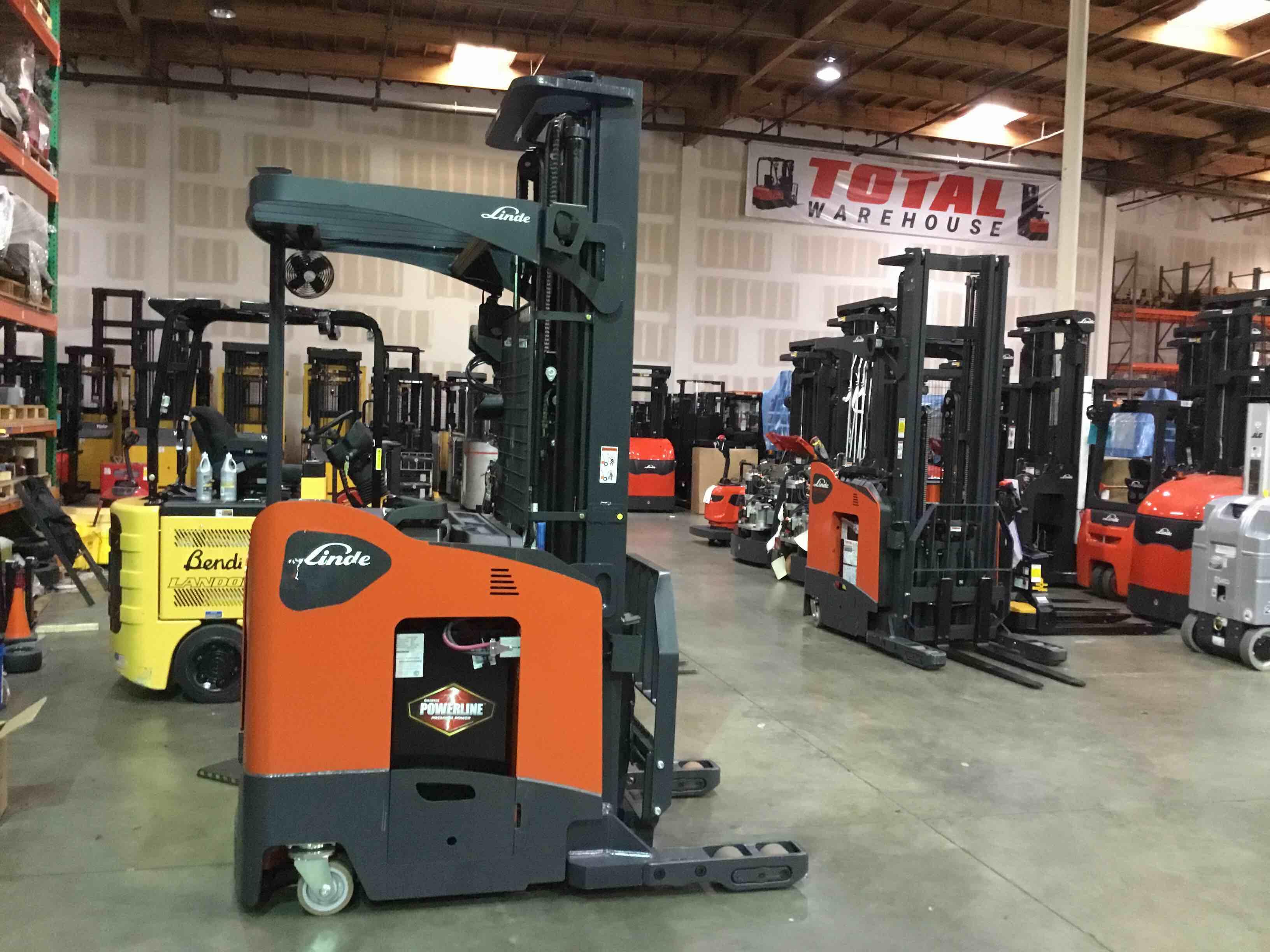 Main Image Used 2021 LINDE R17SX_5195 Forklift – Stand Up Reach, 3500 lb Capacity, 113” Mast, 2554 Hours – $29500.00 – Anaheim – View 3