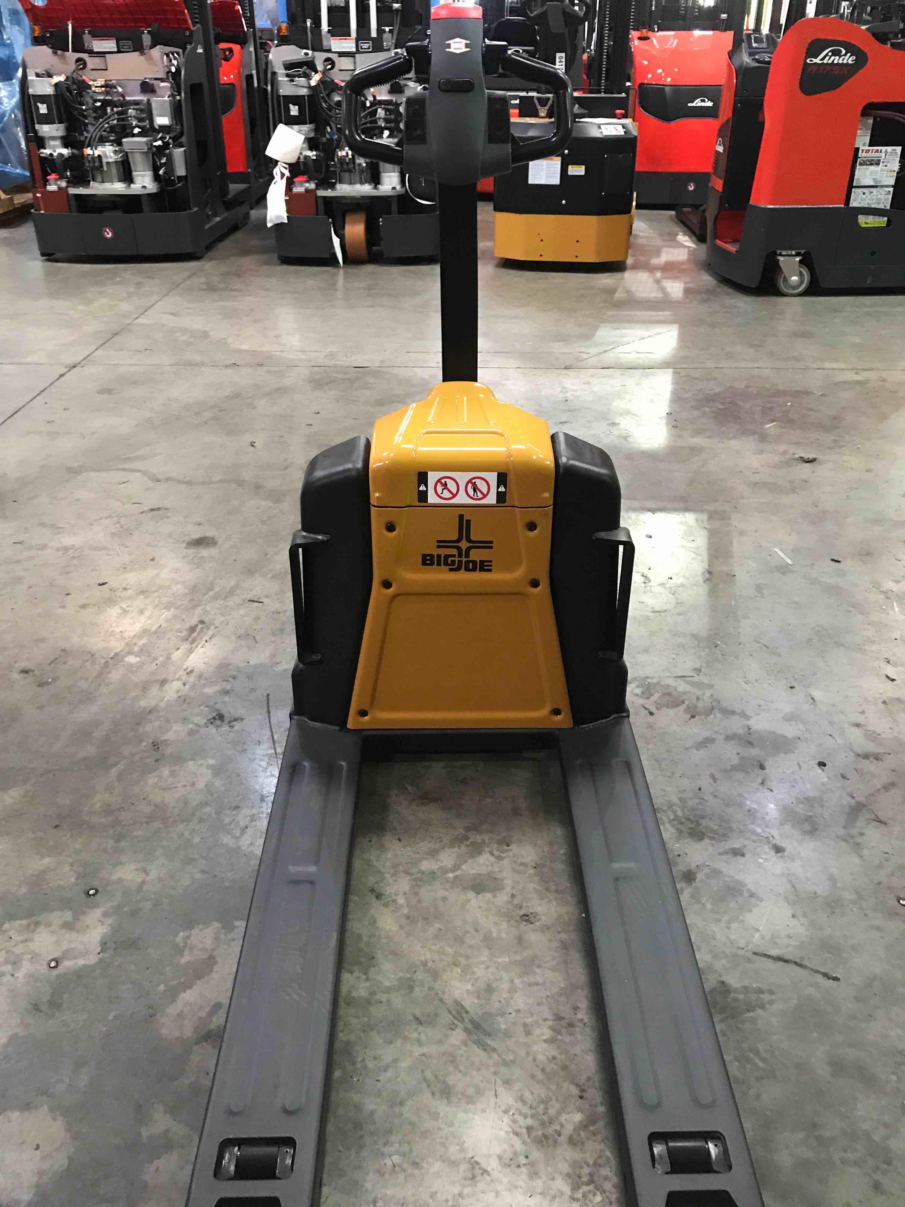 Main Image Used 2021 BIG JOE LPT-40 27X45 Forklift – Electric Pallet Jack (Lithium), 4000 lb Capacity, 3” Mast, 152 Hours – $3998.00 – Las Vegas – View 1