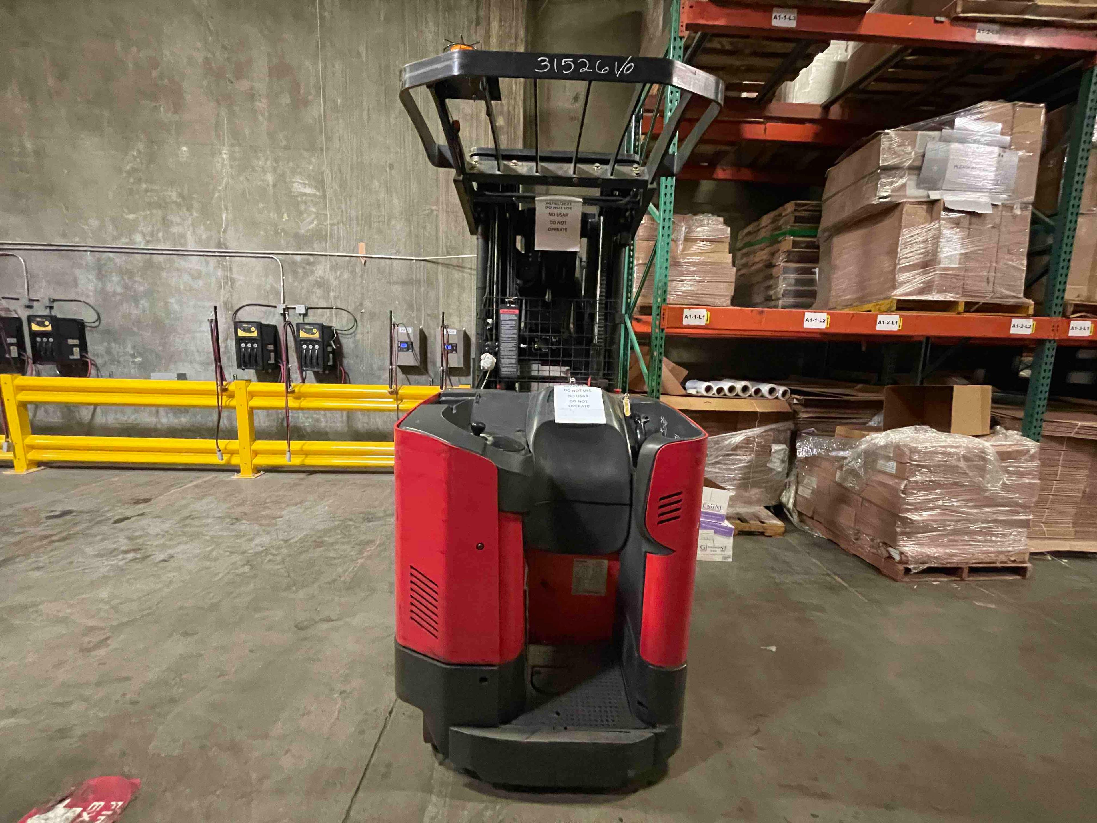 Main Image Used 2015 RAYMOND 750-DR32TT Forklift – Stand Up Double Reach, 3200 lb Capacity, 95” Mast, 15661 Hours – $24250.00 – Anaheim – View 5
