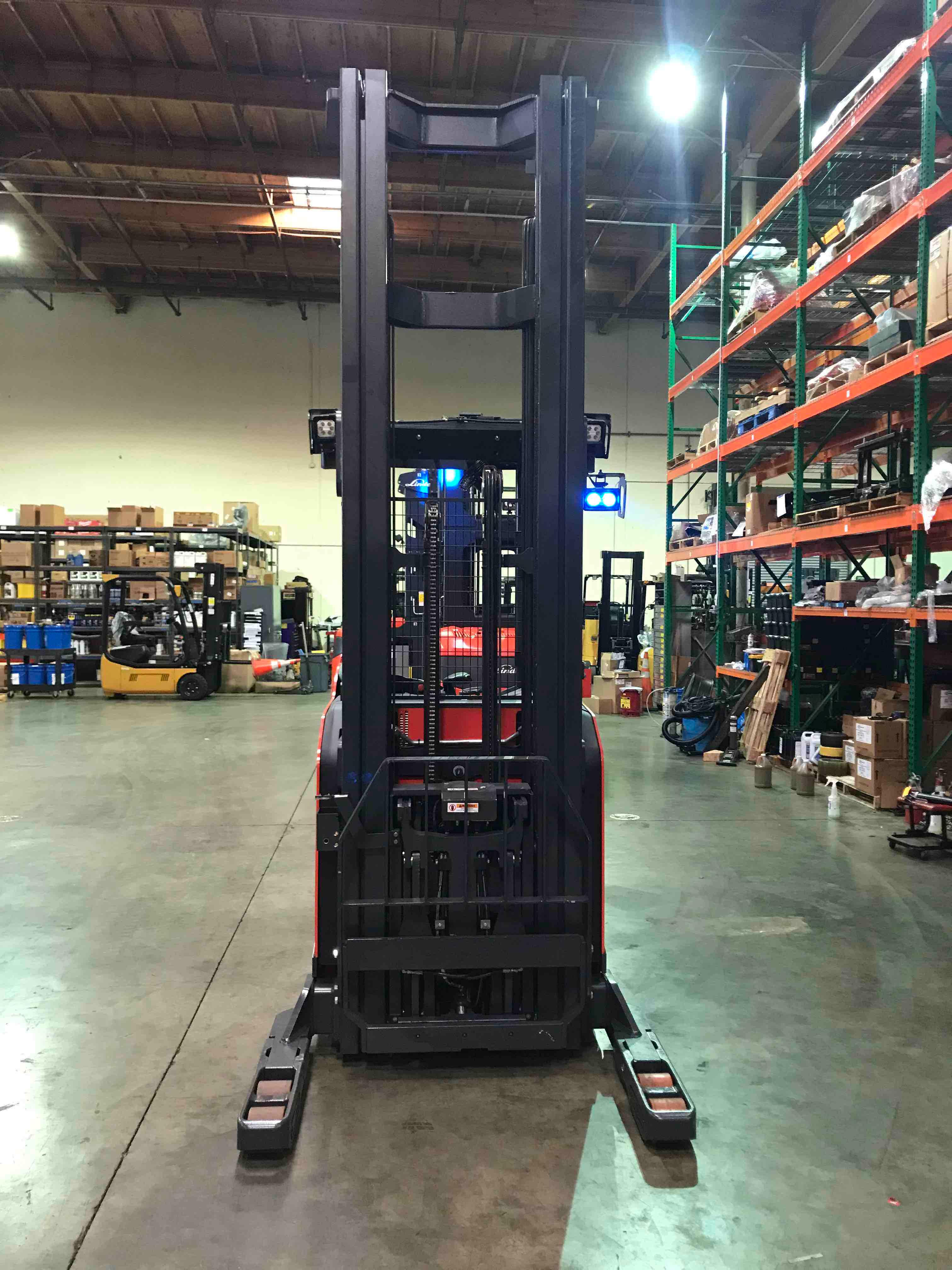 Main Image Used 2021 LINDE R22SX_5195 Forklift – Stand Up Reach, 3500 lb Capacity, 139” Mast, 3877 Hours – $39250.00 – Riverside, CA – View 1