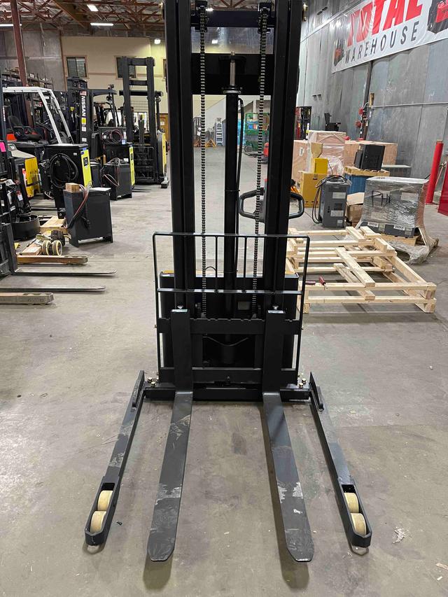 BIG JOE S22-116 Walkie Straddle Stacker forklift, 2200 capacity, 116 lift height. Serial 4301410275, Year 2021.