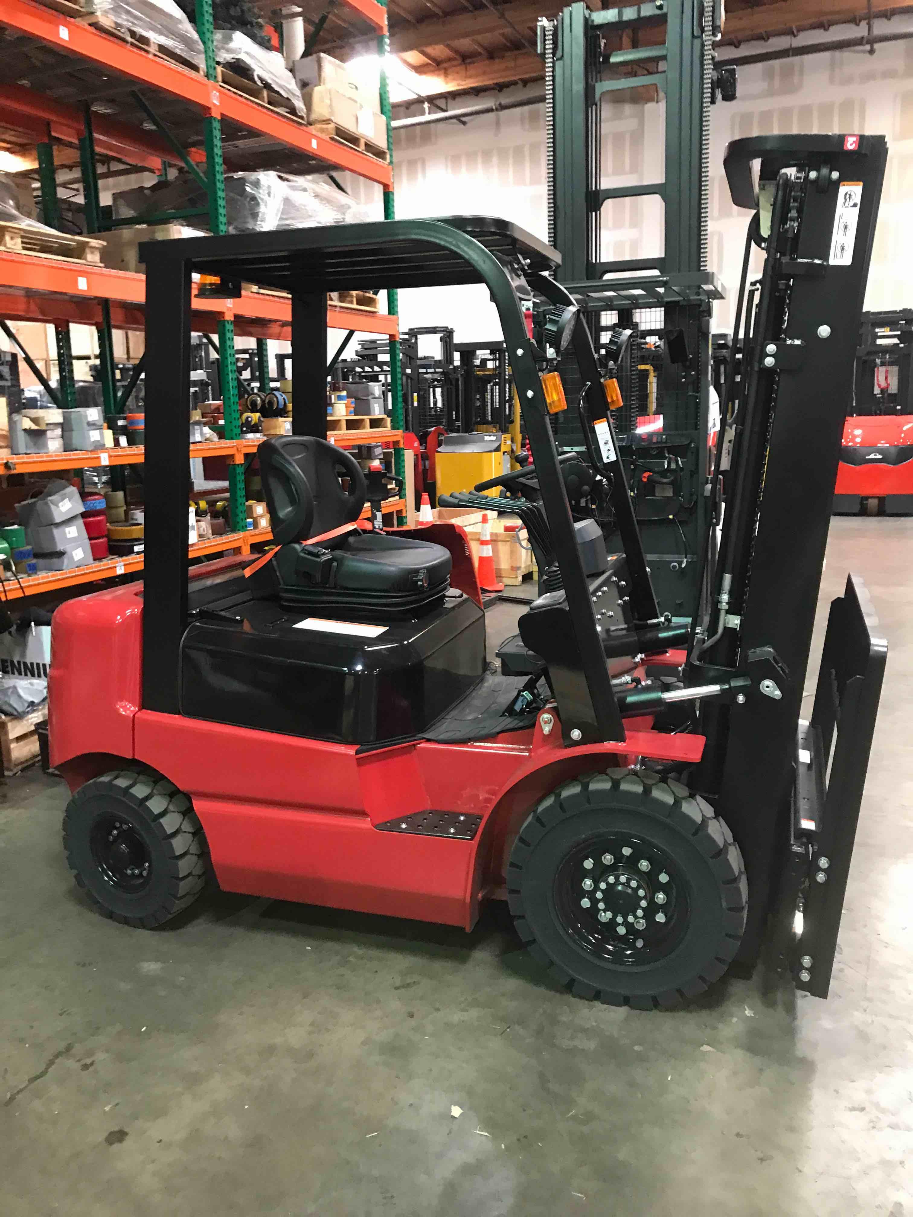 Main Image Used 2021 BIG JOE LPE-50_80V Forklift – Lithium Electric Pneumatic, 5000 lb Capacity, 90” Mast, 906 Hours – $34500.00 – Anaheim – View 3