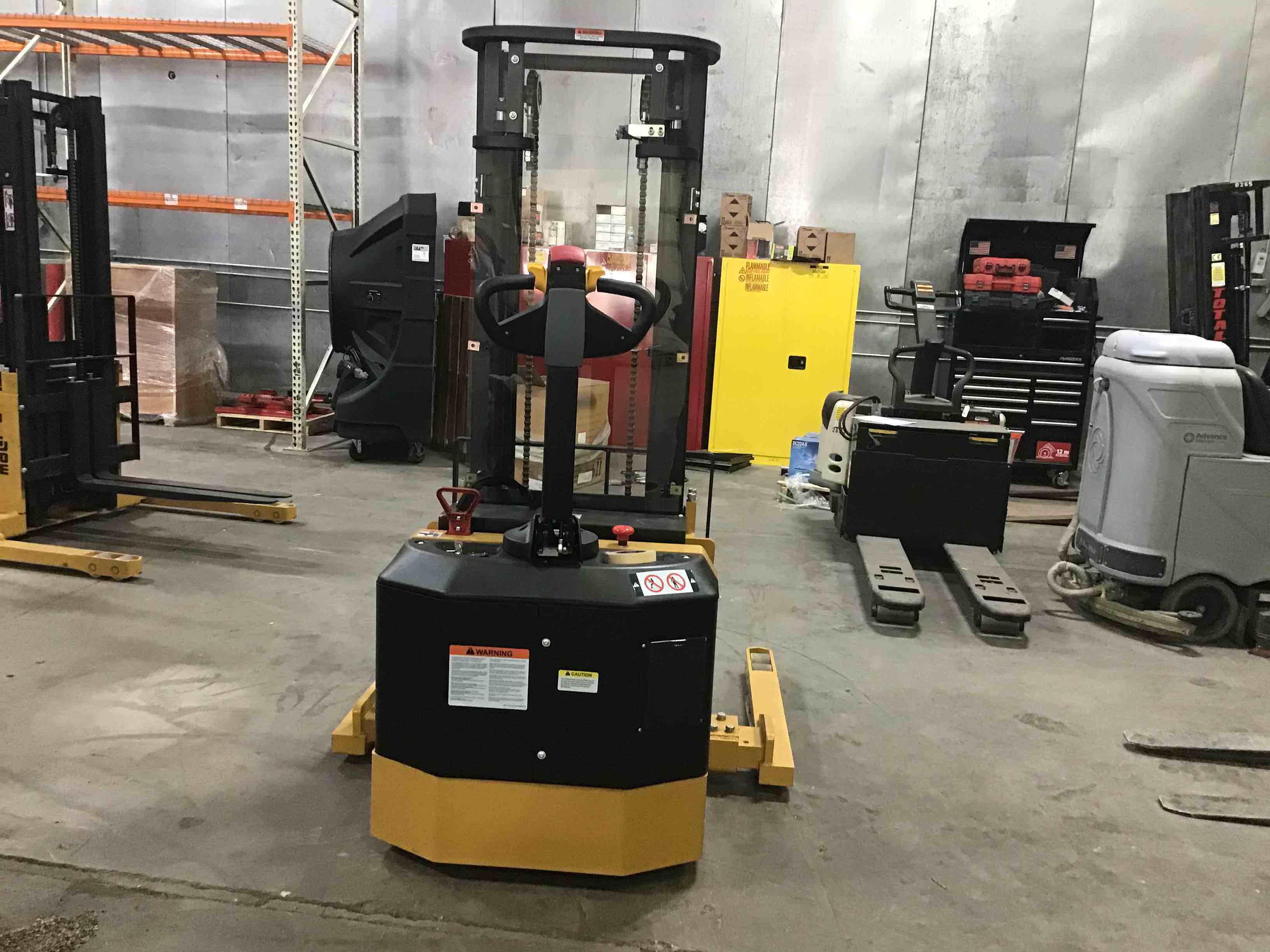 Main Image Used 2021 BIG JOE PDS-30-126 Forklift – Walkie Straddle Stacker, 3000 lb Capacity, 73” Mast, 556 Hours – $9600.00 – Phoenix – View 2