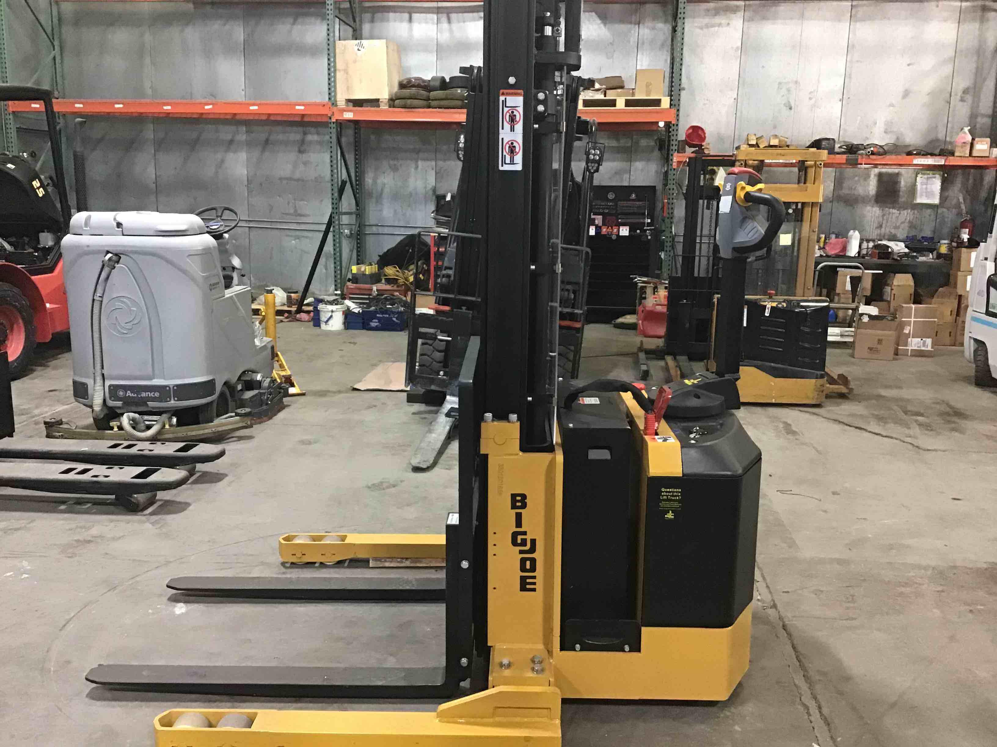 Main Image Used 2021 BIG JOE PDS-30-126 Forklift – Walkie Straddle Stacker, 3000 lb Capacity, 73” Mast, 556 Hours – $9600.00 – Phoenix – View 3